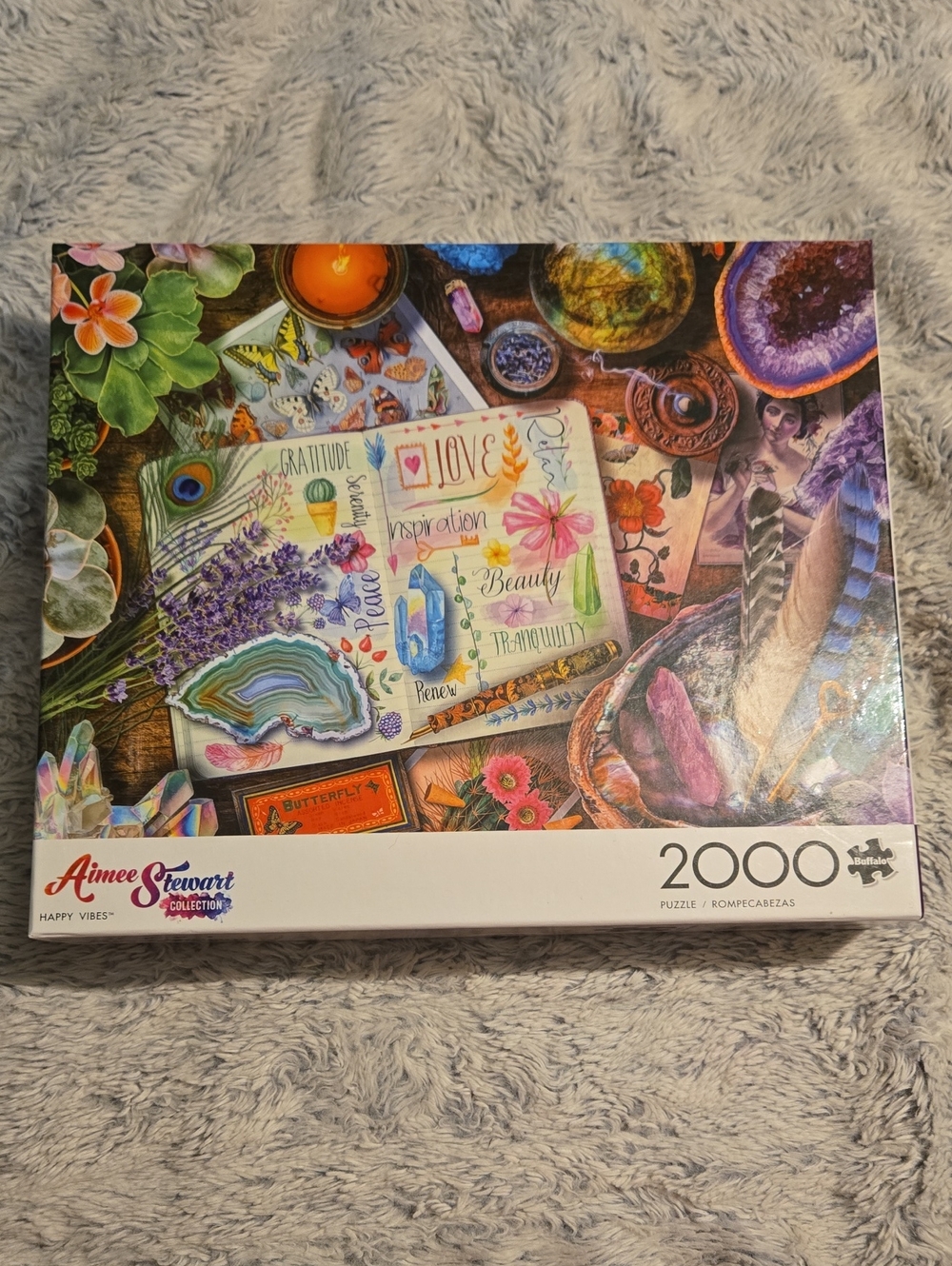 Aimee Stewart Happy Vibes 2000-Piece Colorful Nature & Crystals Puzzle